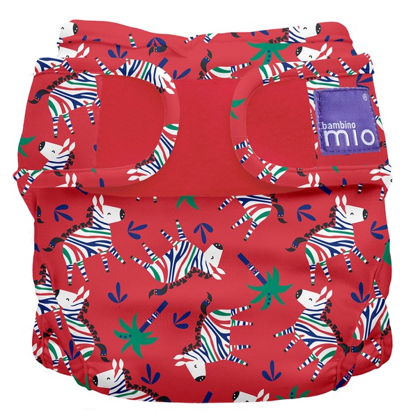 Bambino Mio, mioduo reusable nappy cover, zebra dazzle, size 2 (9kgs+)
