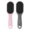 F3 Wide Jumbo Sand Foot File Dry Foot Callus Remover Pink & Gray, 1 pc, 2 pcs. / F3 와이드 점보 샌드 풋파일 마른발 발각질 제거기 핑크 & 그레이, 1개, 2개입