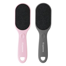 F3 Wide Jumbo Sand Foot File Dry Foot Callus Remover Pink & Gray, 1 pc, 2 pcs. / F3 와이드 점보 샌드 풋파일 마른발 발각질 제거기 핑크 & 그레이, 1개, 2개입