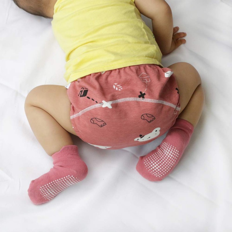 U0U Baby Girls'4 Pack Cotton Training Pants Toddler Potty Training