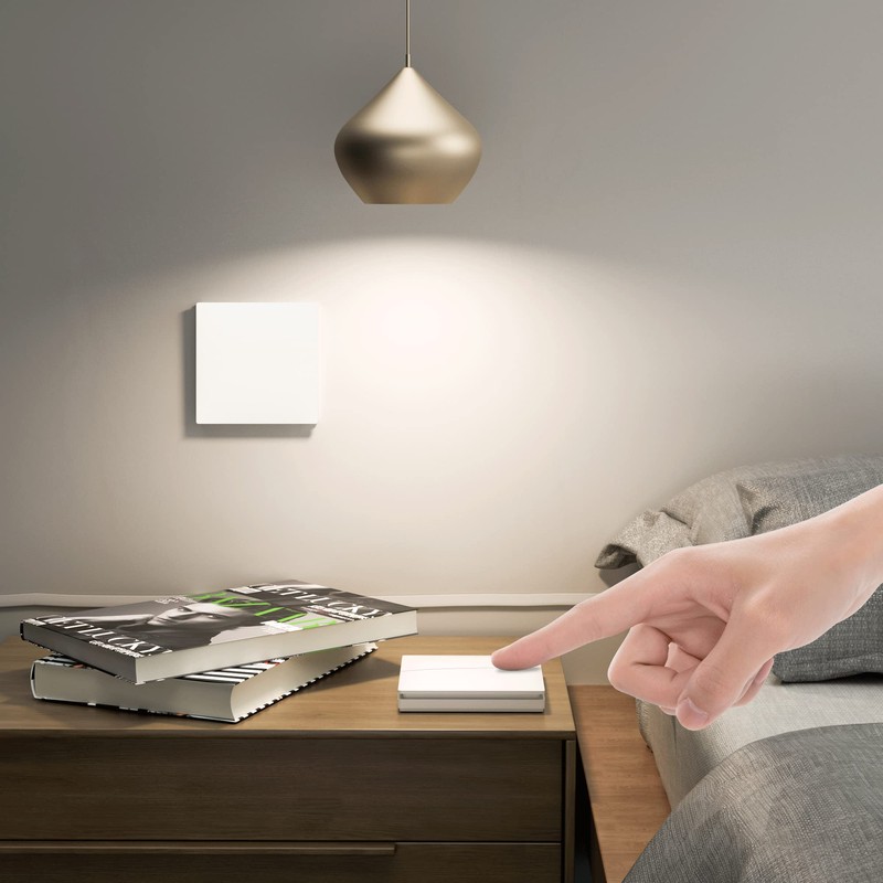 Self-powered Wireless Kinetic Switch and RF Receivers (1 Gang Wireless