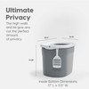 IRIS USA Large Top Entry Cat Litter Box with Lid