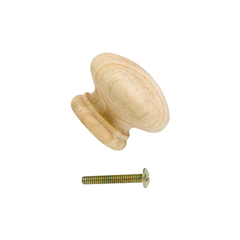 Merriway BH01266 (10 Pcs) 38 mm Unlacquered Pine Wooden Cupboard