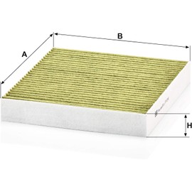 Original MANN-FILTER Interior Filter FP 2141 – FreciousPlus biofunctional pollen filter – For passenger cars