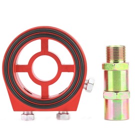 Ausla Ölfilter-Sandwichplatten-Adapter Universal Aluminium-Ölkühler-Messplatte mit 3/4 Zoll X16UNF oder M20x1,5 Gewinde