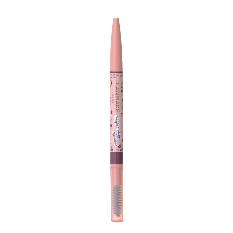 Canmake Perfect Airy Eyebrow 05, Grape Brown, Brush Included, Refillable,