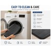 2 Pack Coffee Color Cotton Bathroom Floor Mat Soft Absorbent