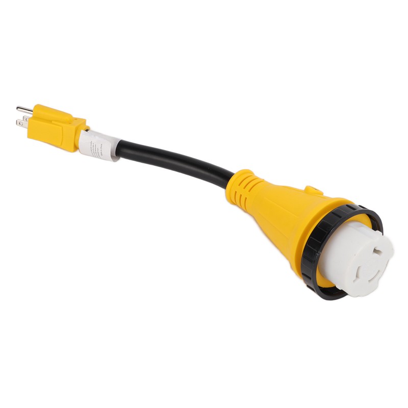 RV Plug Adapter Twisting Locking Receptacle Easily Carry Safety 15A