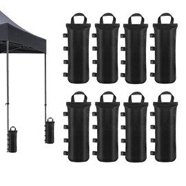 Hanrd Weights for Gazebo, Pack of 8 Sandbag Gazebo Sandbags, 800D Oxford Tent Sandbag for Weighting, for Gazebo, Garden, Beach Tent, Parasols (20 cm x 50 cm)