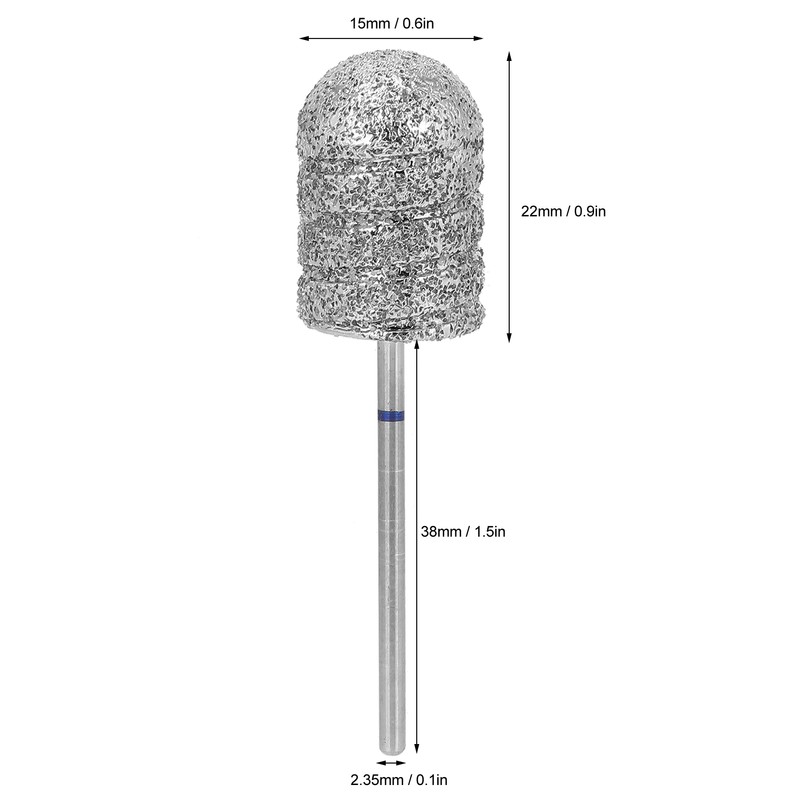 Stainless Steel Pedicure Nail Drill Bit Foot Dead Skin Removal