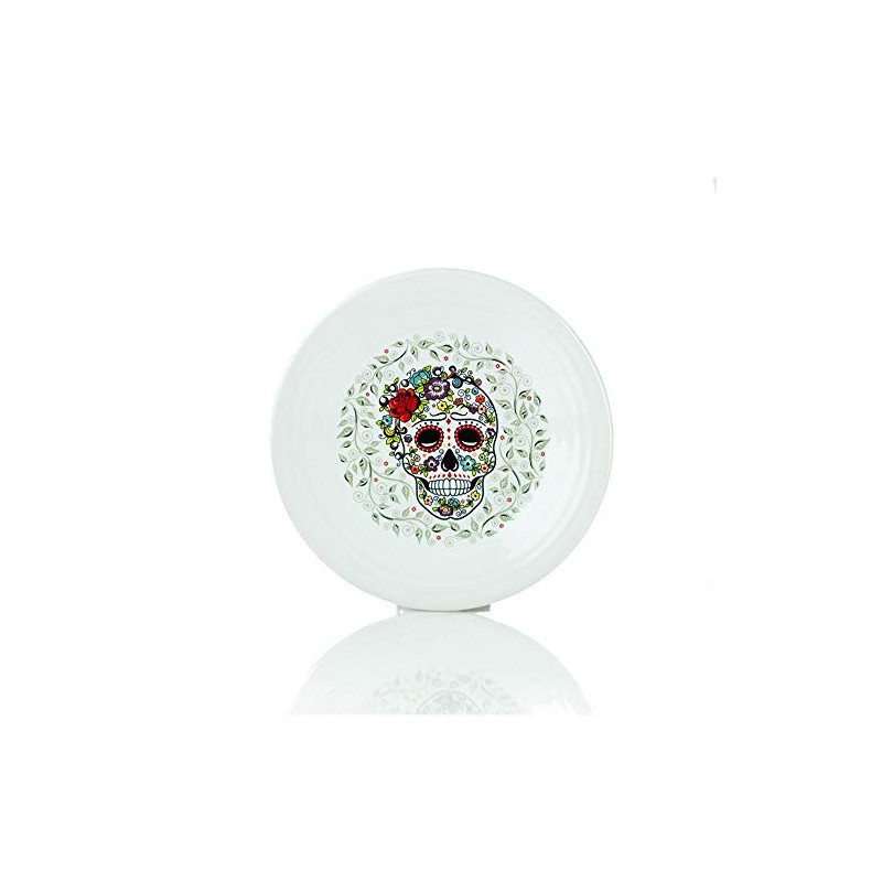 Fiesta 9" Luncheon Plate | SKULL AND VINE - Sugar