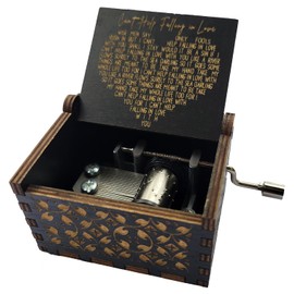 TheLaser'sEdge Elvis Presley Can't Help Music Box, with “Can’t Help Falling In Love” song, Gifts for Women, Birthday, Christmas