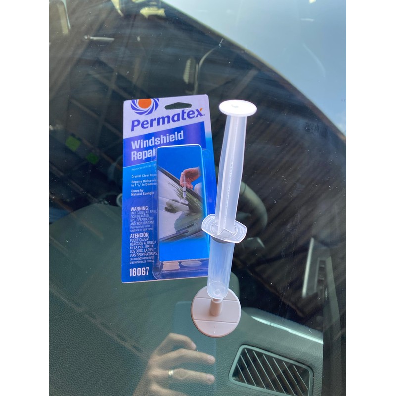 Permatex 16067 Bullseye Windshield Repair Kit, .025 oz. Syringe, .025