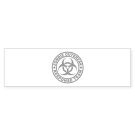 CafePress Zombie Outbreak Response Team Sticker (Bumper 10 P 10"x3" Rectangle Bumper Sticker Car Decal (10 Pack)