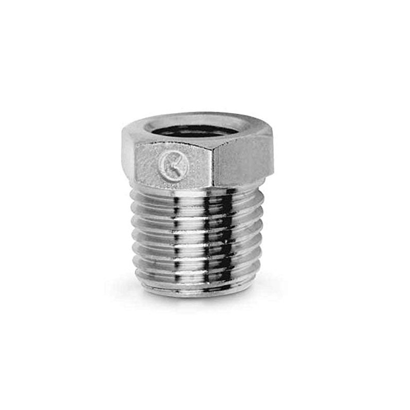 Camozzi 2530 3/8-1/8 BSPT Adaptor, Reducing Bush Male, 3"/8" Female