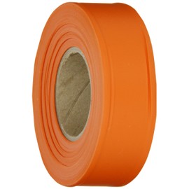 Brady Orange Flagging Tape for Boundaries and Hazardous Areas - Non-Adhesive Tape, 1.188" Width, 300' Length (Pack of 1) - 58344