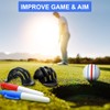 GXGM 6 Pieces Golf Ball Liner Template Golf Alignment Set