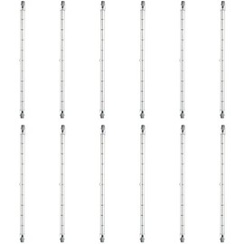 Sunlite Halogen T3 Double Ended Mini-Tube Light Bulb, 1500 Watts, 28000 Lumens, 240 Volts, R7s Recessed Single Contact Base, 100 CRI, Dimmable, Title-20 Compliant, 3200K Bright White, 12 Pack