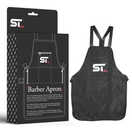 Supreme Trimmer Professional Barber, Salon, Hair Stylists Apron | with 4 Spacious Pockets, Adjustable, PVC base, Heavy Duty, Water Repellent, Durable Apron | Black