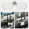 Faucet Storage Shelf Aluminum Plastic Two Containers with Towel Rod