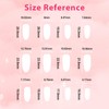 Sethexy Nude Pink Colour Gradient False Nails Medium Ballerina Pressed