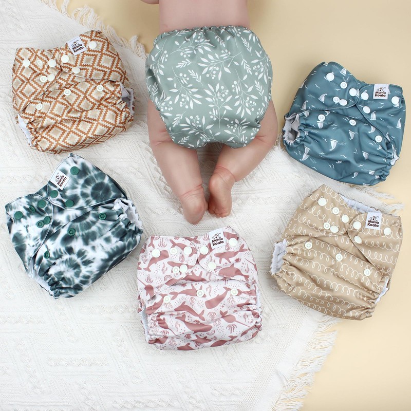 Mama Koala 3.0 Pocket Cloth Diapers for Babies with AWJ