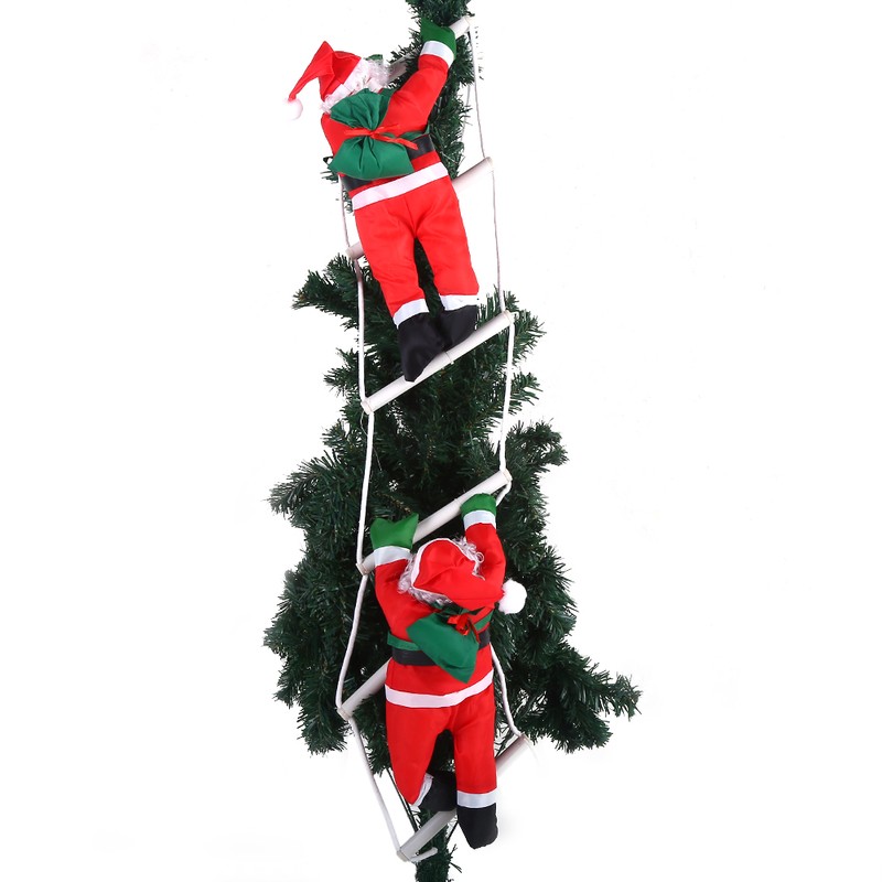 Climbing Santa Claus Toy Christmas Tree Indoor/Outdoor Hanging Ornament Decoration
