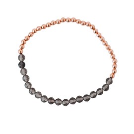 The Blue Yogi Bracelet with Healing Crystals/Gemstones with Copper - Healing and Protection Bracelet (Smoky Quartz)