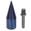 Wood Cone Punch High Speed Steel Blue Plated Hex Shank