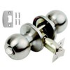 BALA Satin Steel Ball Knobs Entrance Locking Knobset Door