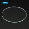 PATIKIL 2.17x0.08 Dia Flashlight Glass Lens, 2 Pcs Polished Edge