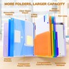 JoyCat 3 Ring Binder Clipboard with Storage,12.4"x10.2"Magnetic Clipboard Folder with