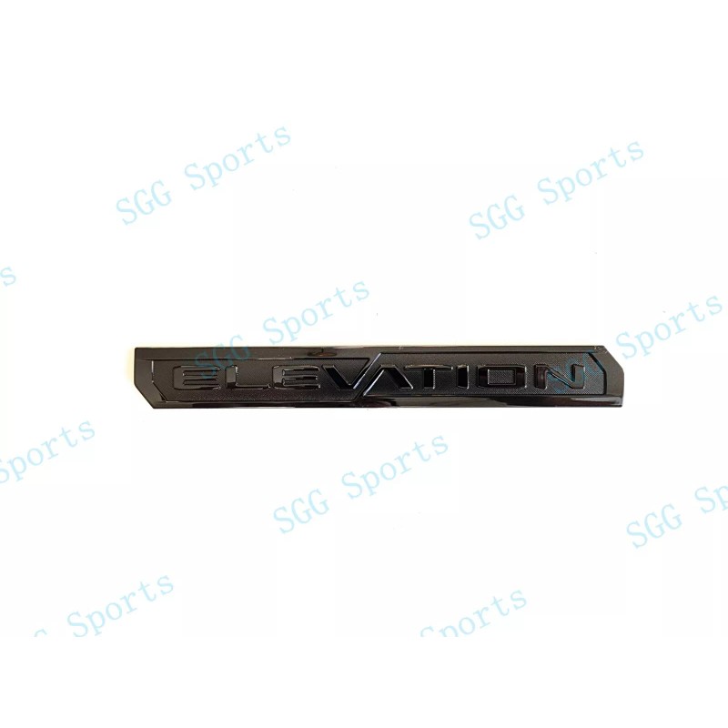 GMC 3PCS Gloss Black Door Rear Elevation Emblem Badges Fit