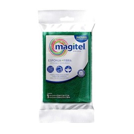Magitel Esponja Grande Doble Uso: Fibra Ideal para Limpieza Diaria, Esponja Suave multisuprficie tamaño Grande