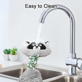 Tyasoleil Chew Squeak Toy for Dogs All Breed, Interactive Pet Dog Plush Rope (Giraffe)