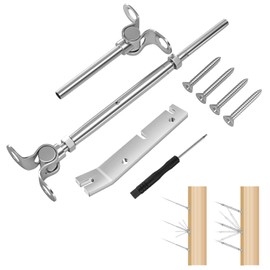 CKE 20 Pairs Cable Railing Kit - 3/16" Swage Toggle Turnbuckle Hardware Kit - T316 Stainless Steel for Wood Post Cable Railing System - Angle 180° Adjustable Angle Stairs Deck