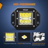Nilight 4PCS 42W Flush Mount LED Light Pods Upgraded Spot