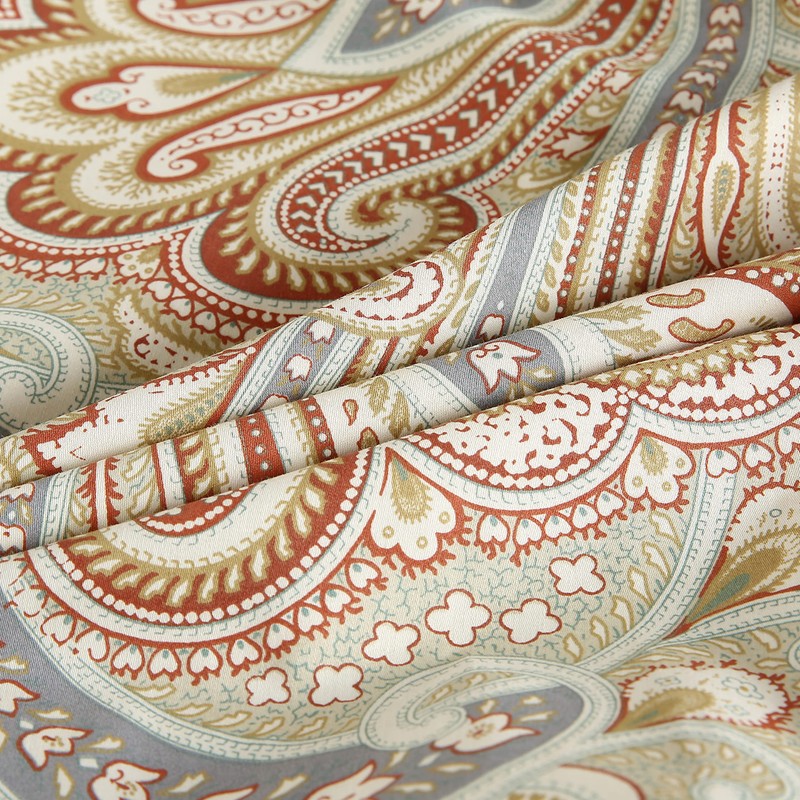 STYHO 100% Egyptian Cotton Decorative Floral Printed Pillow Cases 2
