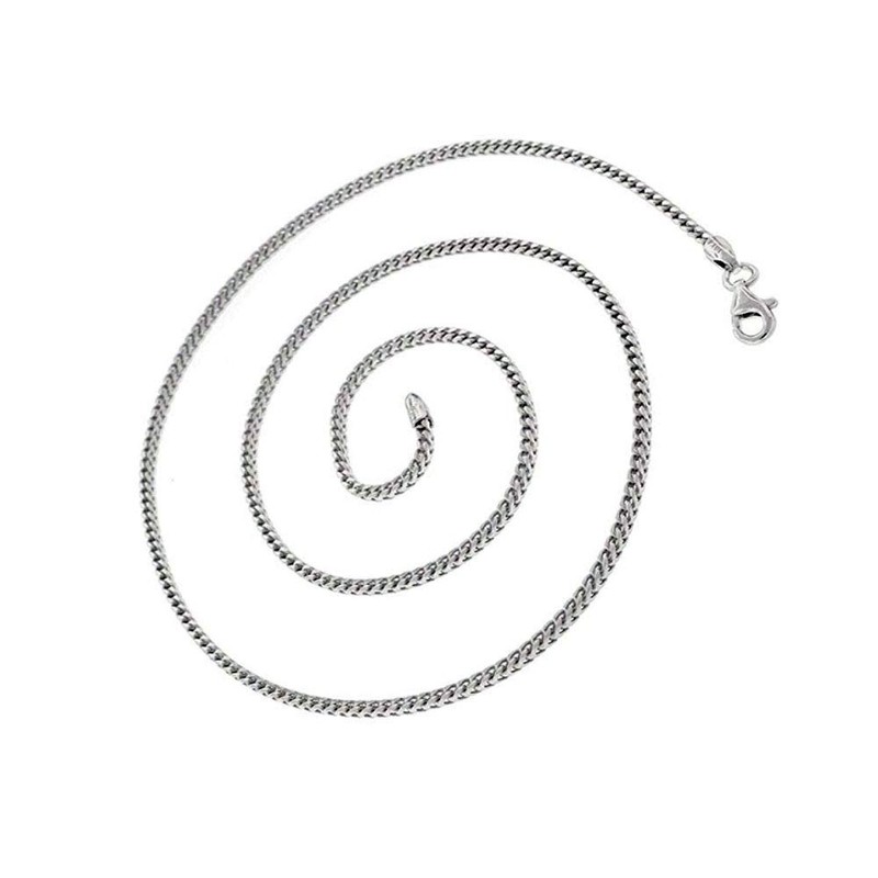 Verona Jewelers Sterling Silver 1.5MM and 2MM Solid Franco Square