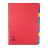 Elba A4 10 Part Pressboard Divider
