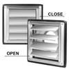 4 Inches Metal Dryer Vent Cover Outdoor Stainless Steel Louvered