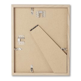 Opposite Wall - Set of 2-5x7 in - Natural Solid Oak Wood Picture Frames with Mat - Wall Hanging & Tabletop Photo Frame - Pictures Display 4x6 with Mat, 5x7 without - Office, Gallery & Home Decor