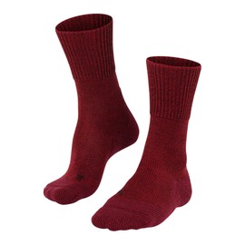 FALKE Women's TK1 Adventure Wool W So Breathable Thick Anti-Blister 1 Pair Hiking Socks, Red Scarlet 8280, 4-5