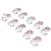 100pcs Cat Shape Paper Clips Colorful Plating Process Increased Slip