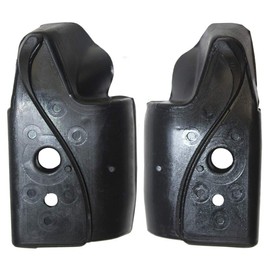 Brock Replacement Pair Set Side Panel Rear Corner Weatherstrip Hard Soft Top Rail Retainer Mucket Seals Compatible with Wrangler 55177257AB 55176524AC