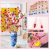 TOAOB 300pcs Pom Poms for Crafts Making Red Fluffy pompoms