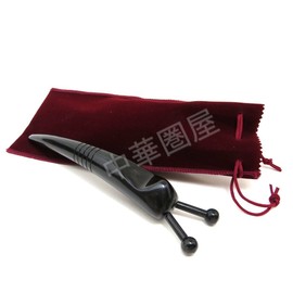 かっさ棒 かたつむり 黒牛 顔用 ・ つぼ押し 両用タイプ (タイプ-1)