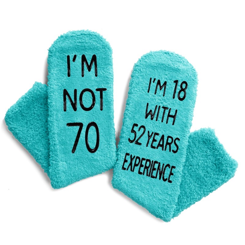 HAPPYPOP 70th Birthday Gift Ideas for Women - Socks for