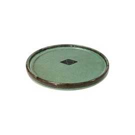 D&D Home Jasper Sand Green 13 x 13 x 2.5 cm, Glazed Ceramic, High Quality, Durable and Sturdy, for Wet Food, Dry Food and Water, Dishwasher Safe