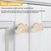 COZHYESS 6 Pcs White Clouds Shell Cup Pull Handles, Kitchen